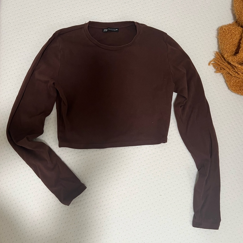 Zara cropped long sleeve
